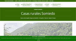 Desktop Screenshot of casasruralessomiedo.com